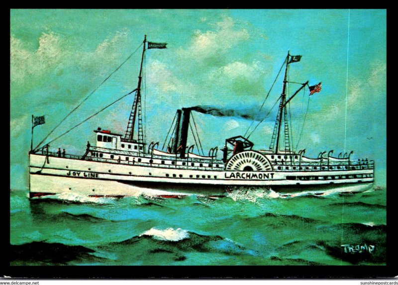 Joy Line Steamship Larchmont Before Colliding Wth Schooner Harry ...