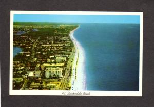 Fl Aerial View Fort Ft Lauderdale Beach Florida Las Olas Blvd Postcard