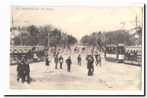 Marseille Postcard Old Prado (tram)