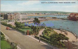 Somerset Postcard - Weston Super Mare From Madeira Cove  DC2239