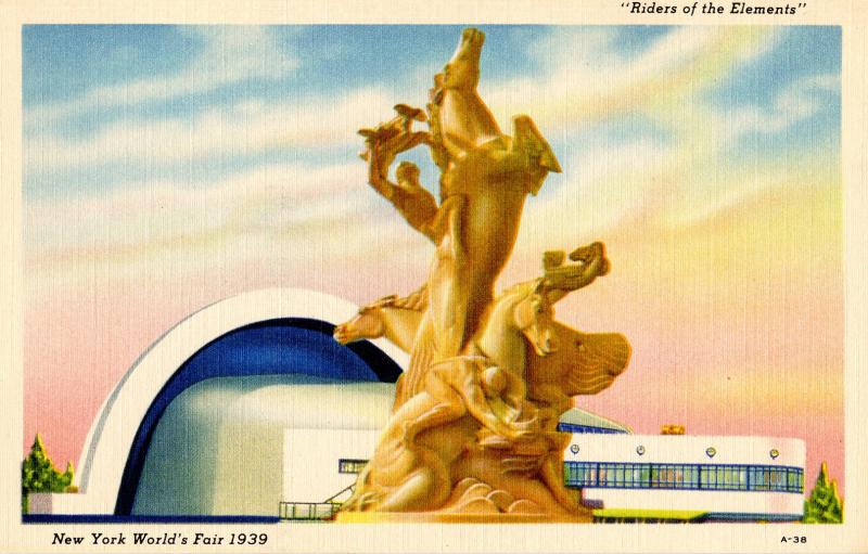 NY - 1939 New York World's Fair. Riders of the Elements