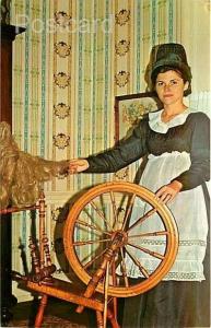 Gertrude Rapp, Spinning Wheel, Silk Harmonist Costume, Dexter Press No. 19959-C