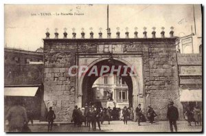 Old Postcard Tunis La Porte De France