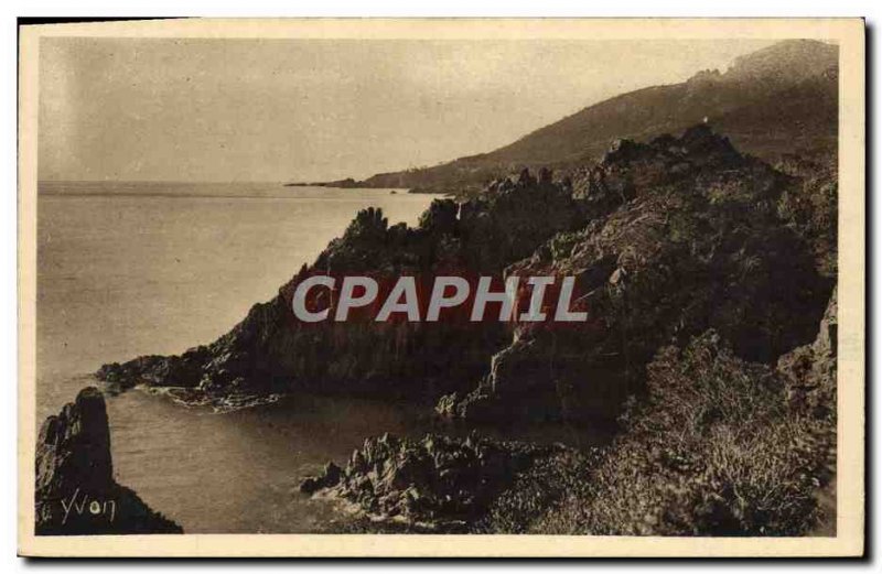 Old Postcard Cote D & # 39Azur Trayas Les Rochers