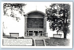 Jamestown Virginia VA Postcard RPPC Photo Robert Hunt Shrine Memorial 1947