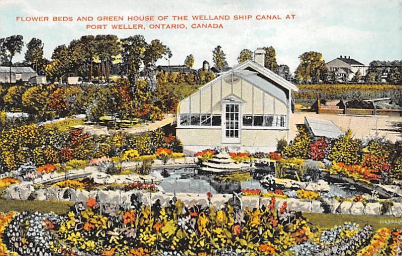 Flower Beds and Green House of the Welland Ship Canal at Port Weller Ontario,...