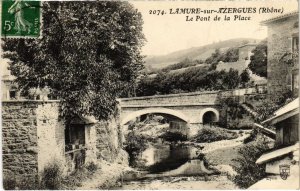 CPA Lamure-sur-Azergues - Le Pont de la Place (1036566)