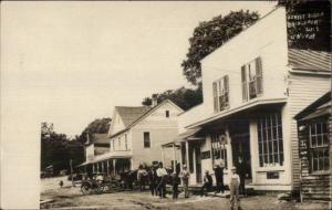 Bridgeport WI Great Street Scene Stores Men c1910 Real Photo Postcard