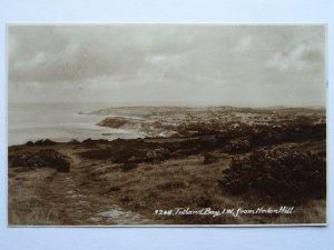 Isle of Wight TOTLAND BAY from Hedon Hill c1930s RP Postcard by E.A.S.