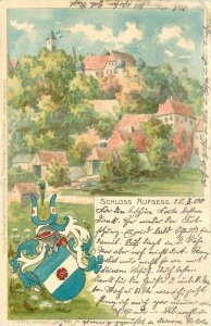 Aufsess Cress Shield 1900 Germany Schloss Postcard undivided 6637