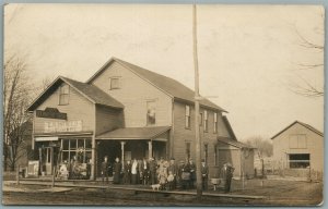 JACKSON CENTER PA D.N.INFIELD HARDWARE STORE ANTIQUE REAL PHOTO POSTCARD RPPC