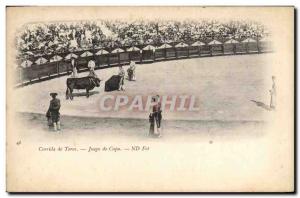 Old Postcard Bullfight Bullfight Juego Capa