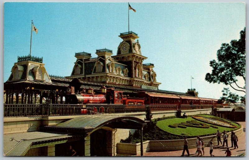 Vintage The Walt Disney World Main Street, U.S.A., Orlando, Florida Postcard