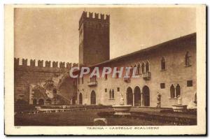 Postcard Old Verona Castello Scaligero