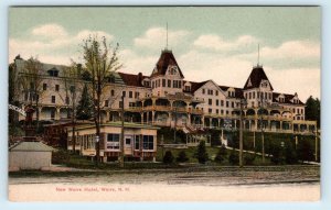 WEIRS, NH New Hampshire New WEIRS HOTEL c1900s Belknap County Postcard