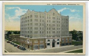 Dixie Grande Hotel Bradenton Florida 1920s postcard