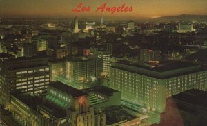 51-US-CA-LAX-  The city at night, Los Angeles, CA, USA, ref.  3DK-605, not used