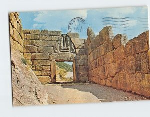 Postcard The Lion Gate, Mykenes, Greece