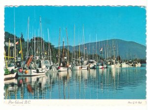 Gillnet & Trolling Vessels, Salmon Fishing Fleet, Port Edward BC Chrome Postcard