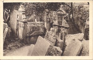 JUDAICA, Jewish Cemetery Prague, Czechoslovakia, Tombs, Rabbi Loew, 1930's