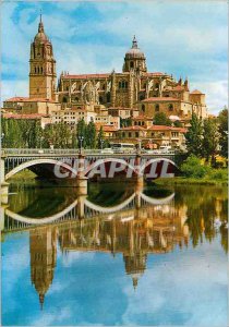 Postcard Modern Salamanca The Cathedral and the River Tormes