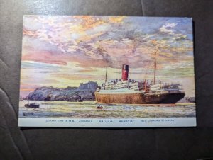 Mint England Ship Postcard Cunard Line RMS Andania Antonia Ausonia