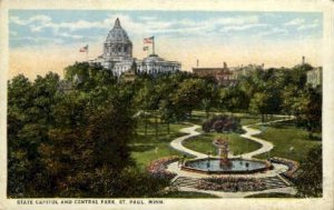 Sate Capitol and Central Park in St. Paul, Minnesota