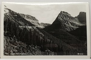Montana Logan Pass Highway RPPC by Marble Postcard H3