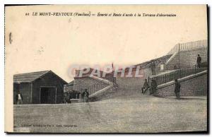 Old Postcard Mont Ventoux Vaucluse Stables Road and access to the observation...