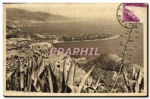 Old Postcard Cape Martin saw Rond Point de la Turbie