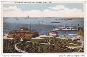 New York City Aquarium And New York Harbor