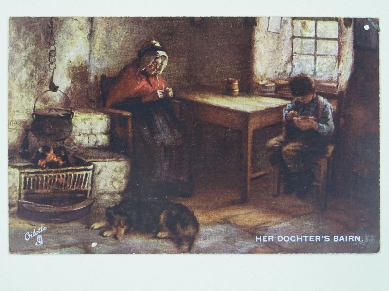 Scottish Life & Character HER DOCHTERS BAIRN c1907 Postcard by Raphael Tuck 9272