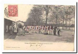 Camp & # 39auvours Old Postcard Corvee apple shower ground (military army) TOP