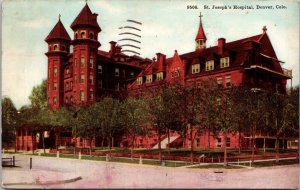 St Joseph Hospital Denver Patient Room 108 Colorado Postcard 1914
