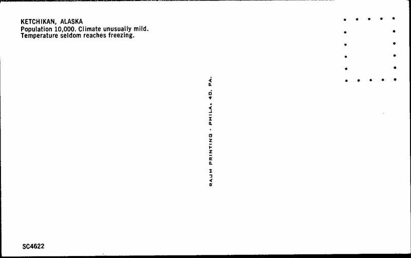 Postcard MOUNTAIN SCENE Ketchikan Alaska AK AL9792