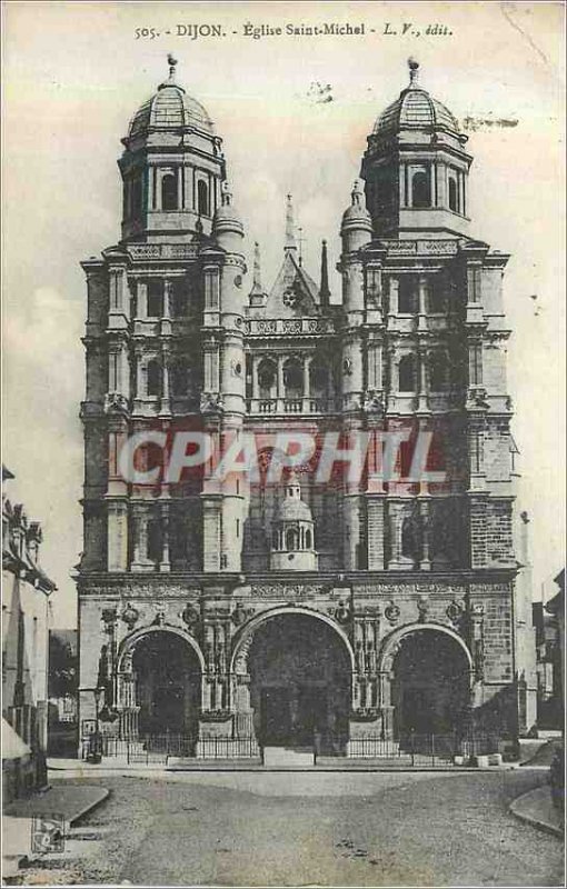 Old Postcard Dijon Eglise Saint Michel