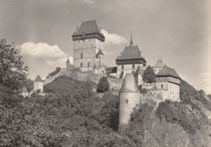 KARLSTEJN CASTLE, Czech Republic - Vintage POSTCARD