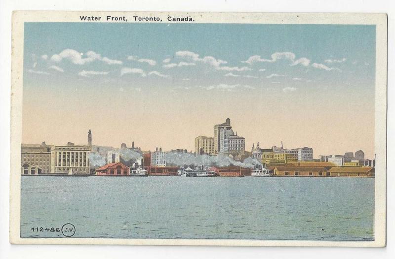 Canado Toronto Ontario Waterfront Vintage Postcard