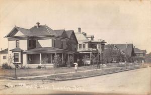 Lawton Oklahoma Residential Street Scene Real Photo Antique Postcard K24588