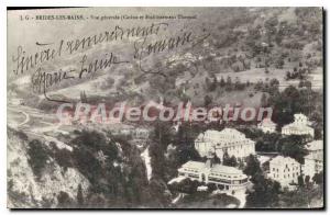 Old Postcard Brides les Bains general view Casino and Spa Establishment