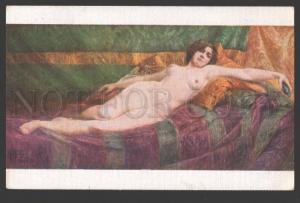 3107534 NUDE Lady BELLE on Sofa by PARREIRAS Vintage SALON PC