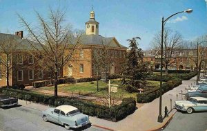 Talbot County Court House Cars Easton Maryland 1950s postcard