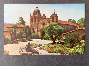 Mission San Carlos Carmel CA Chrome Postcard H1154083532