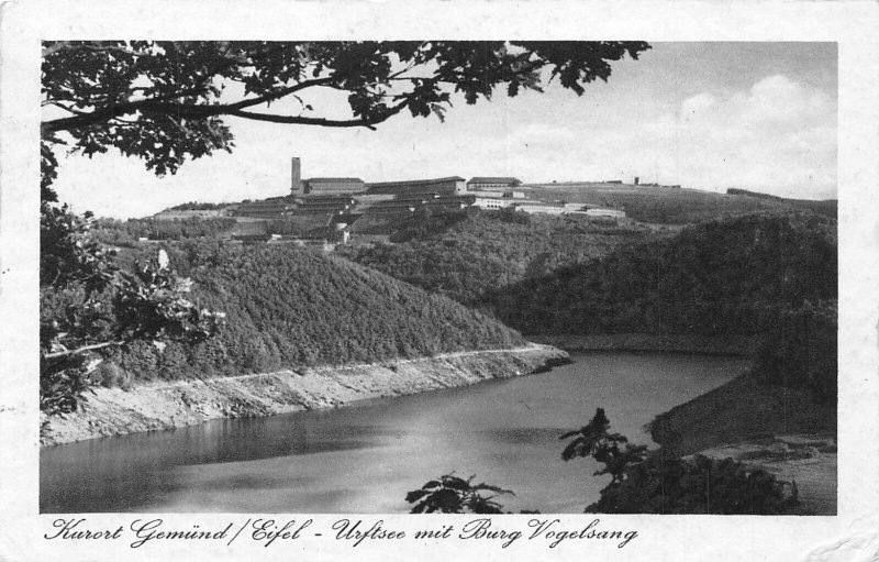 Germany 1938 Kurort Gemuend Eifel Urftsee Burg Vogelsang Castle vintage postcard