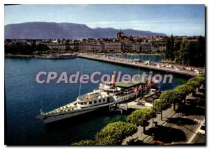 Modern Postcard Geneva Jet D'Eau