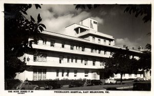 australia, MELBOURNE, VIC, Freemason's Hospital, Car (1950s) Rose Series RPPC