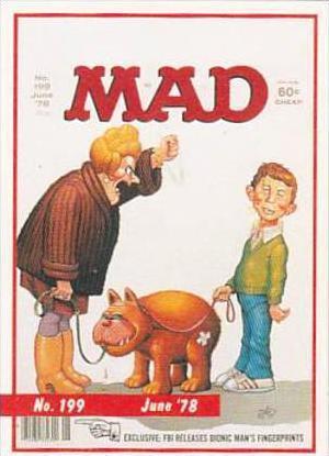 Lime Rock Trade Card Mad Magazine Cover Issue No 199 June 1978