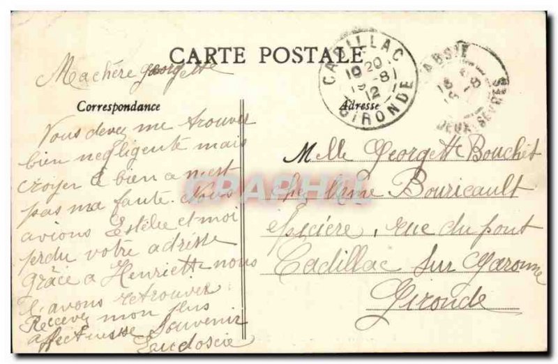l & # 39Absie Old Postcard Chateau de l & # 39abbaye