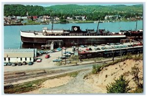 c1960s City Of Green Bay Modern Oil Burning Carferry Carries Passengers Postcard