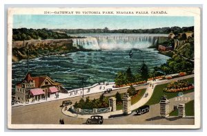 Gateway to Victoria Park Niagara Falls Ontario Canada 1929 WB Postcard U2